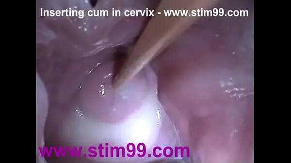 Show Insertion Semen Cum in Cervix Wide Stretching Pussy Speculum my Clips