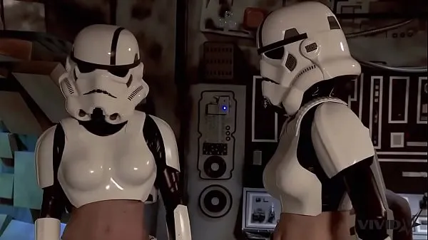 Show Vivid Parody - 2 Storm Troopers enjoy some Wookie dick my Clips
