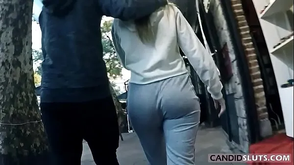Show Lovely PAWG Teen Big Round Ass Candid Voyeur in Grey Cotton Pants - Video CS-082 my Clips