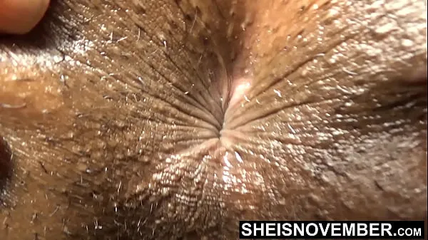 Vis My Extremely Closeup Big Brown Booty Hole Anus Fetish, Winking My Cute Young Asshole, Arching My Back Naked, Petite Blonde Ebony Slut Sheisnovember Posing While Spreading Her Wet Pussy Apart, Laying Face Down On Sofa on Msnovember mine klip