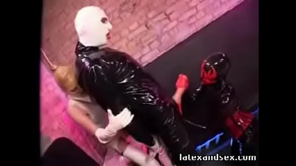 Show Latex Angel and latex demon group fetish my Clips