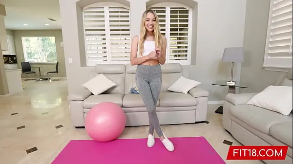 Show FIT18 - Lily Larimar - Casting Skinny 100lb Blonde Amateur In Yoga Pants - 60FPS my Clips