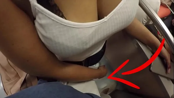 Unknown Blonde Milf with Big Tits Started Touching My Dick in Subway ! That's called Clothed Sexمیرے کلپس دکھائیں