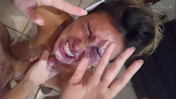 Vis Girl orgasms multiple times and in all positions. (at 7.4, 22.4, 37.2). BLOWJOB FEET UP with epic huge facial as a REWARD - FRENCH audio mine klip